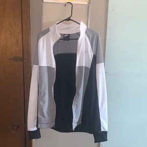Nike Black and white Zip up medium